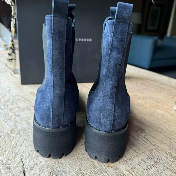 Freda Salvador Navy Ankle Booties - Picture 5 of 10